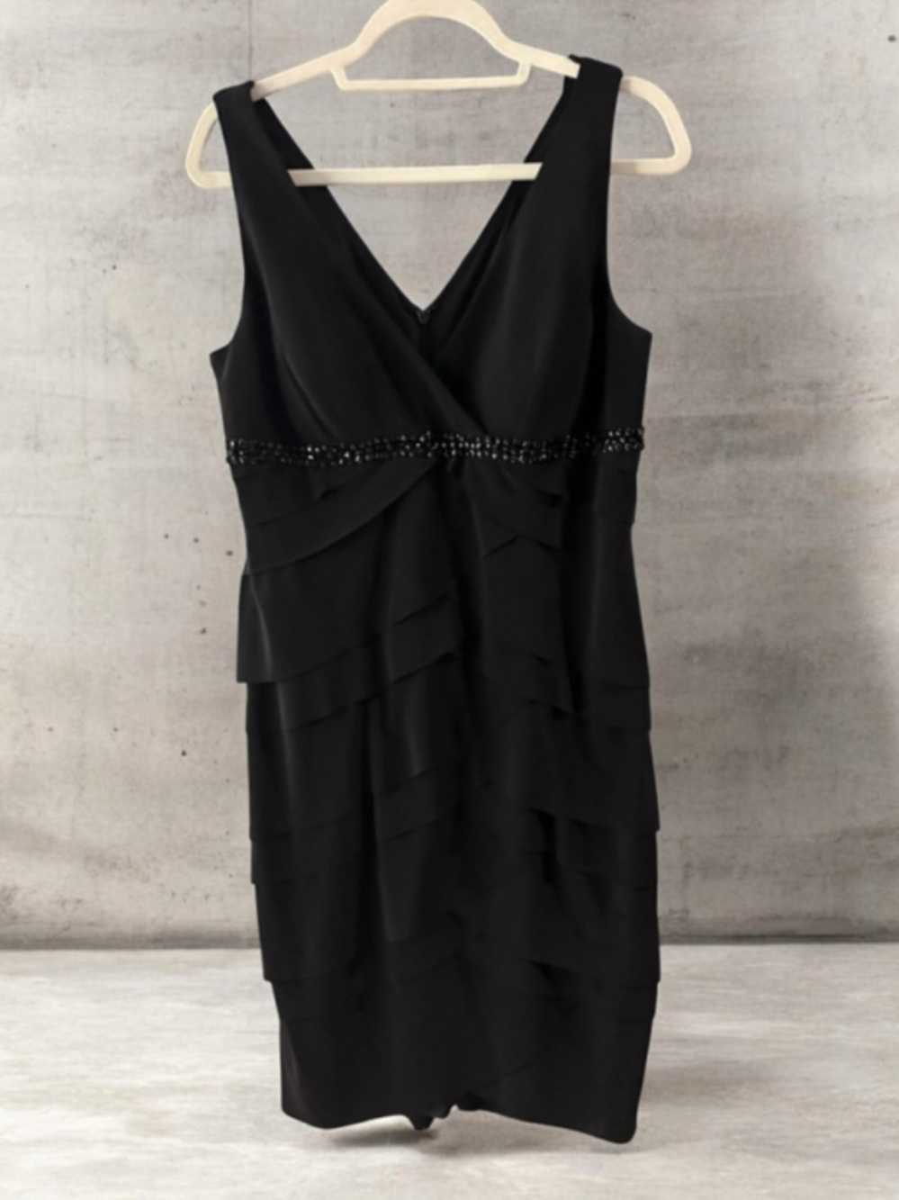 Women's Alex Evenings Black Mini Dress Size 10